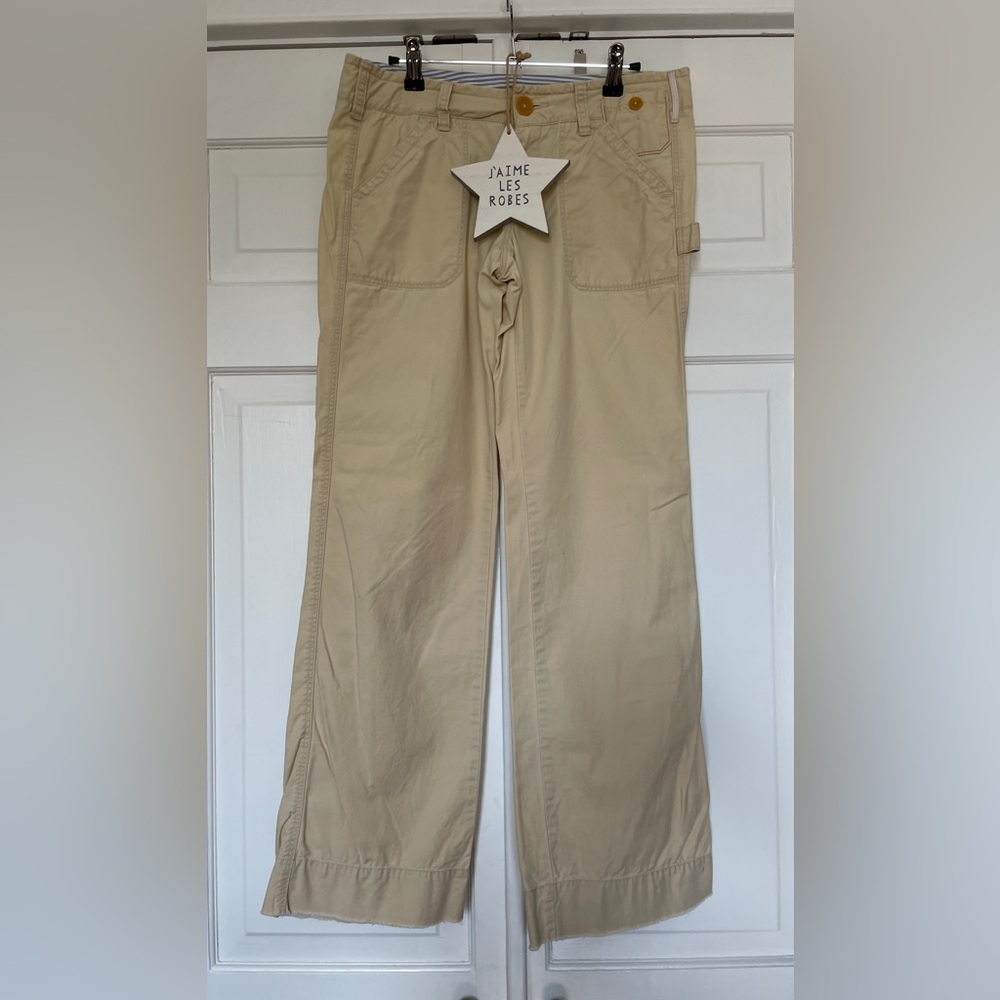 Anthropologie Light Yellow Straight Leg Pants